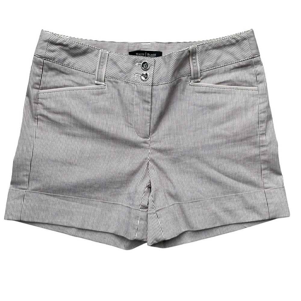 White House Black Market Black & White Pinstripe Women's Shorts